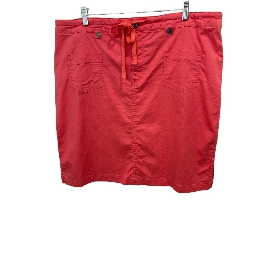 Route 66 Plus Size Salmon Color Zip Front Mini Skirt Size 20W